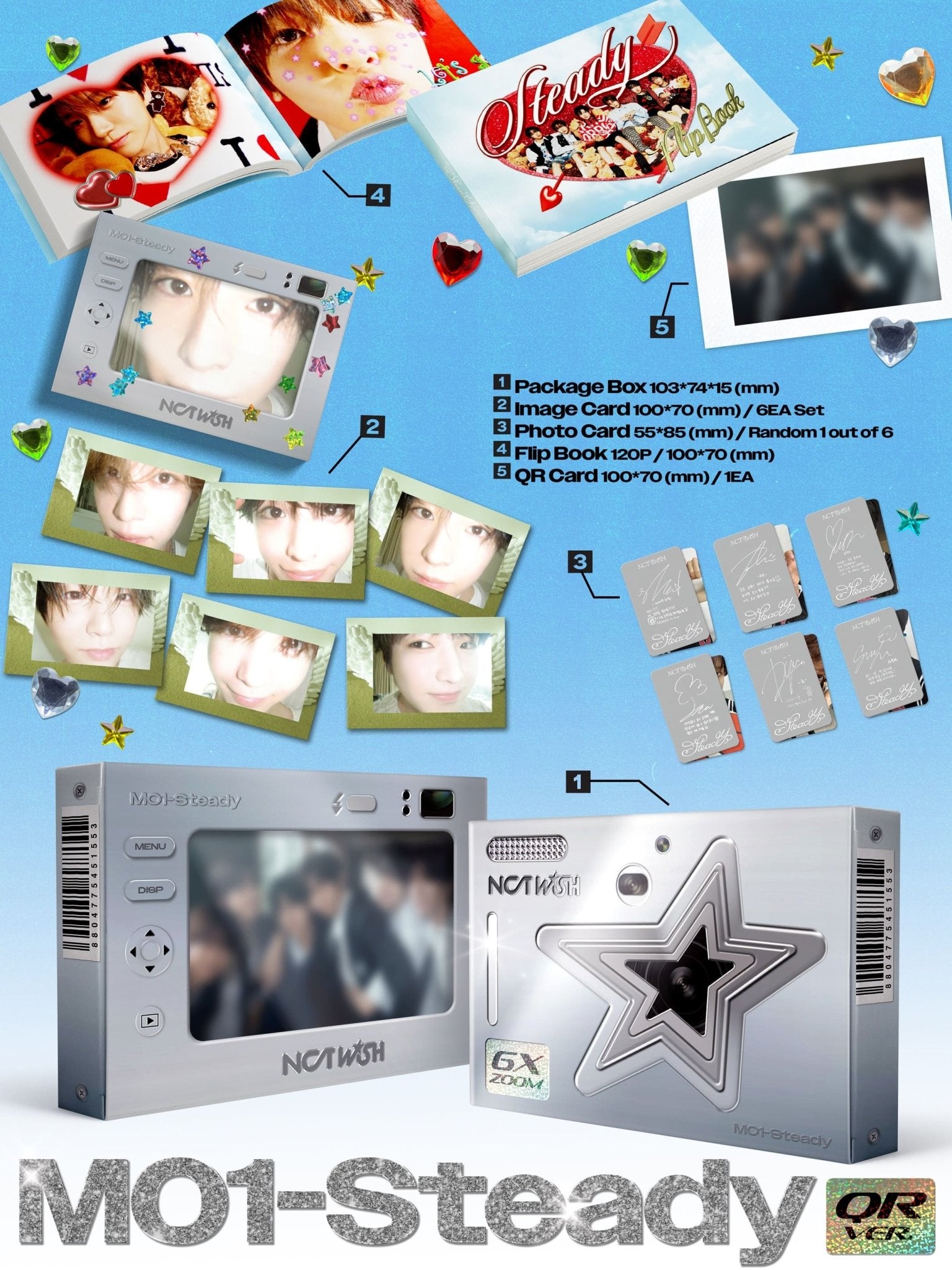 NCT WISH 1st Mini Album Steady (QR Version) – album ( / / ) | HobiEgo