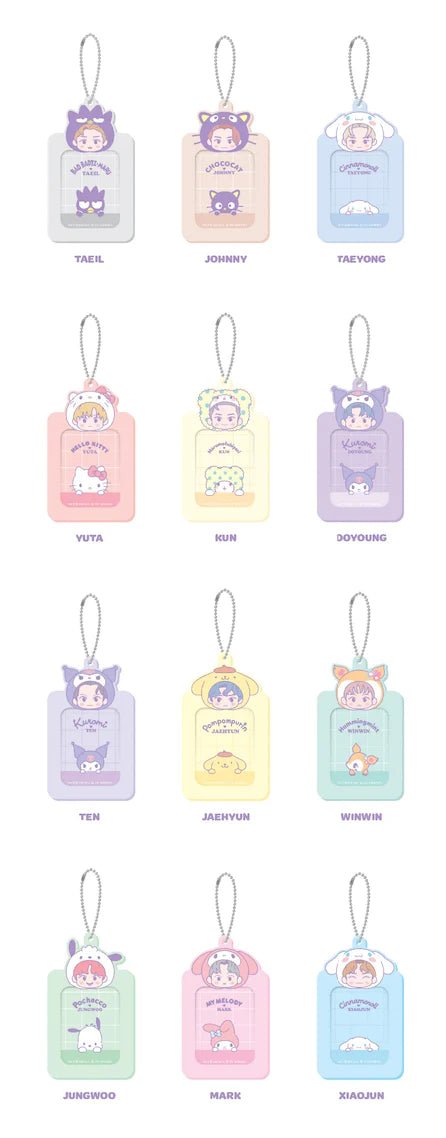 NCT x SANRIO Characters Acrylic Mini Photo Holder – Photo Card Holder (Taeyong / / ) | HobiEgo