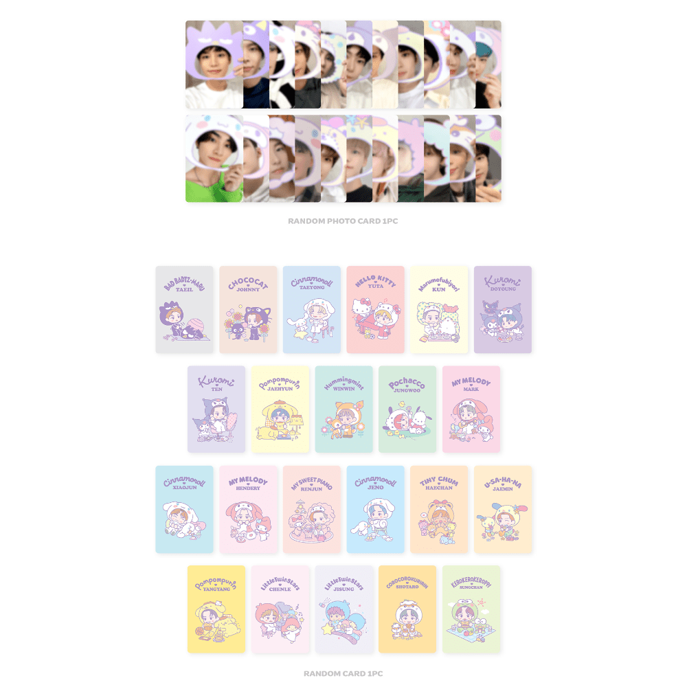 NCT X SANRIO Characters Random Trading Card Set – Photocards ( / / ) | HobiEgo