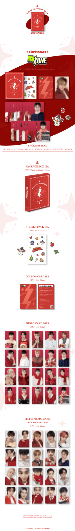 NCT ZONE Coupon Card (CHRISTMAS Version) – Photocards ( / / ) | HobiEgo