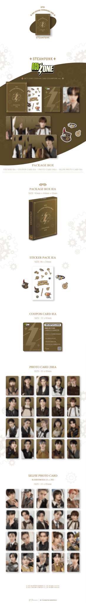 NCT ZONE Coupon Card (STEAMPUNK Version) – Photocards ( / / ) | HobiEgo