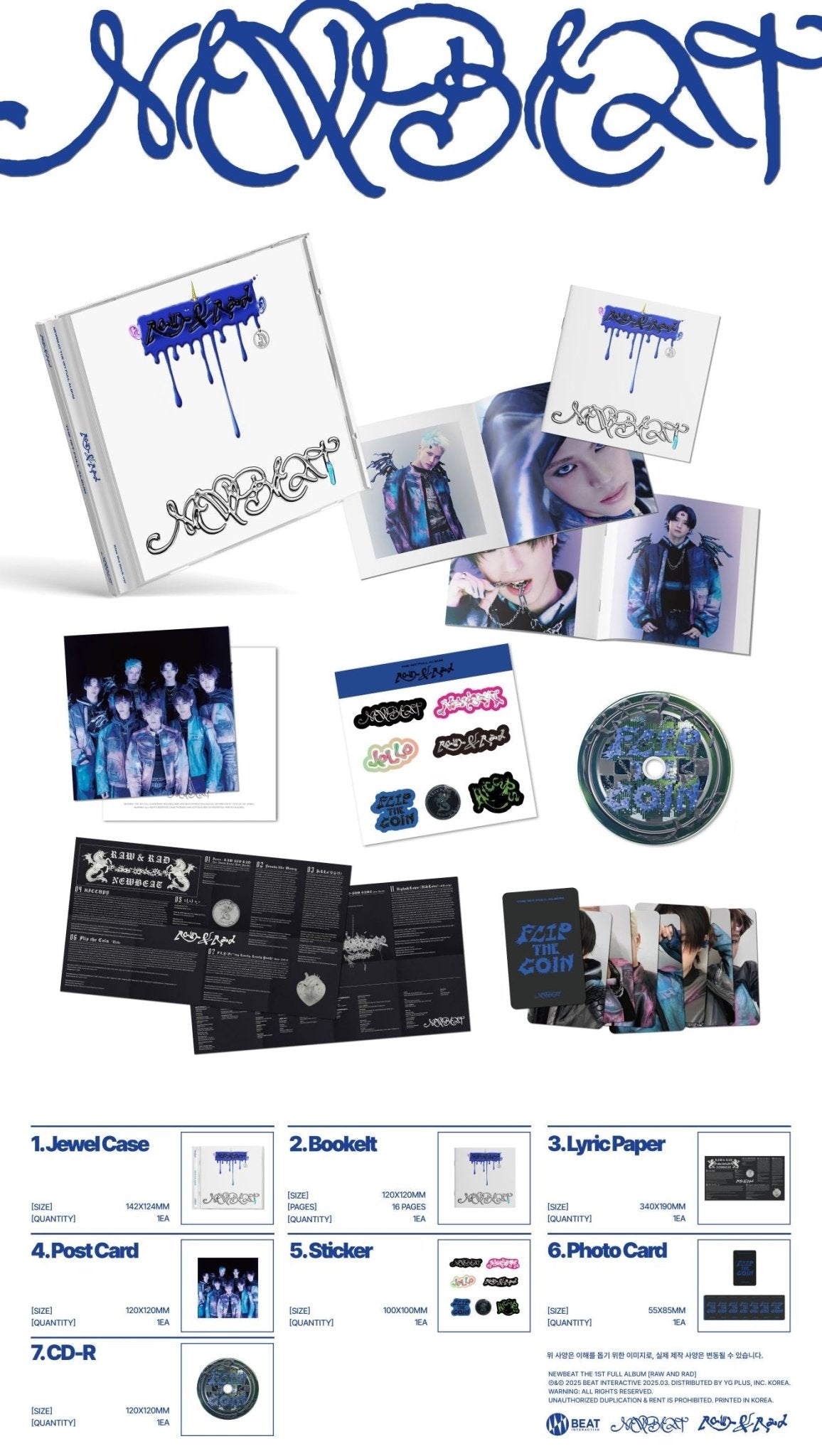 NEWBEAT 1st Full Album RAW AND RAD (JEWEL Version) – album (Kiss The Devil (BLUE) / / ) | HobiEgo