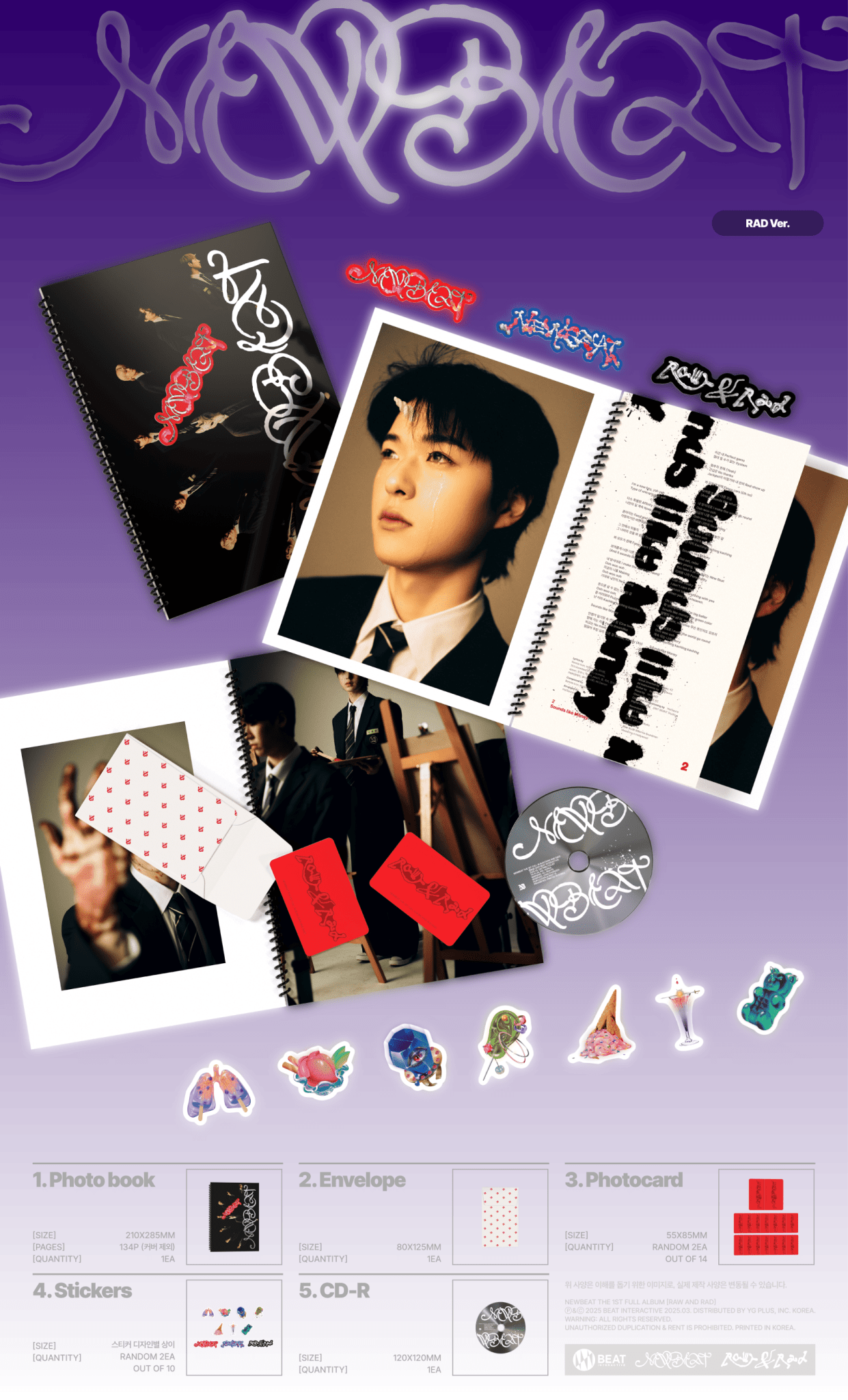 NEWBEAT 1st Full Album RAW AND RAD – album (RAD / / ) | HobiEgo