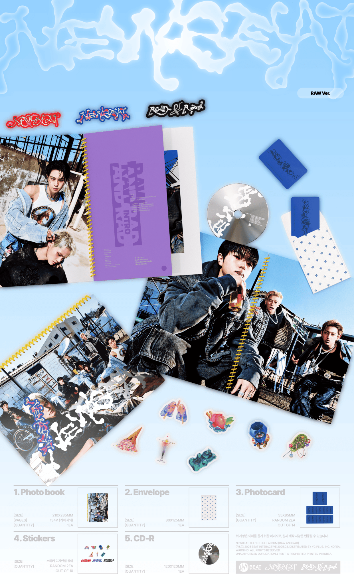 NEWBEAT 1st Full Album RAW AND RAD – album (RAW / / ) | HobiEgo