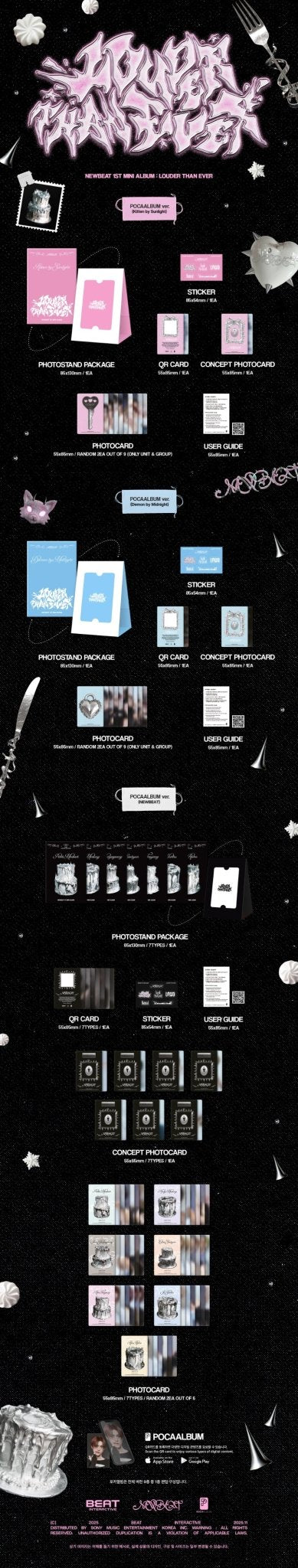 NEWBEAT 1st Mini Album LOUDER THAN EVER (POCAALBUM Version) – album (KITTEN BY SUNLIGHT (Pink) / / ) | HobiEgo