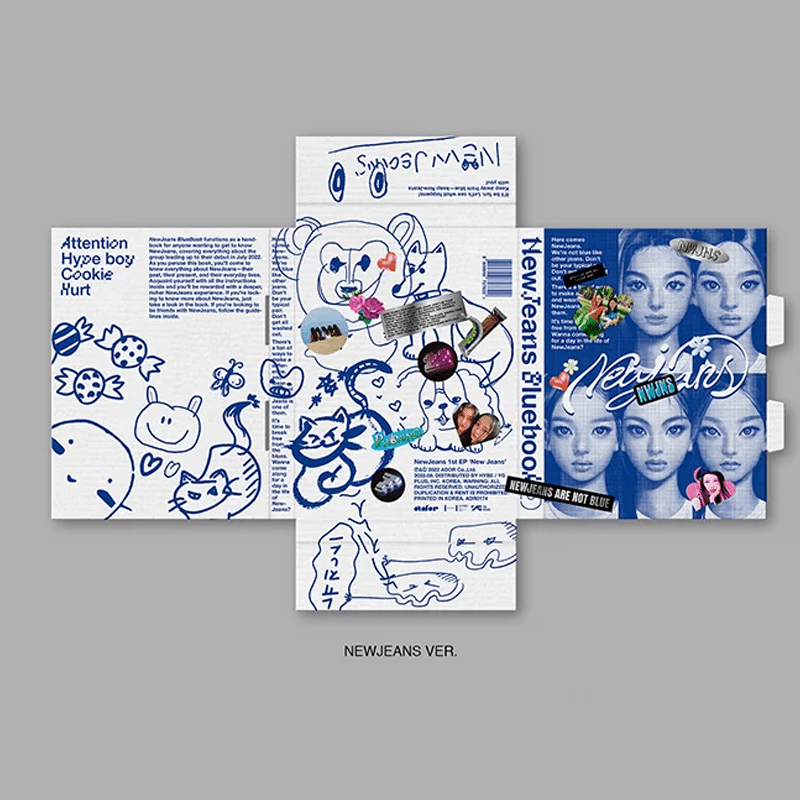 NewJeans 1st EP 'New Jeans' Bluebook Version – album (Hyein Bluebook / / ) | HobiEgo