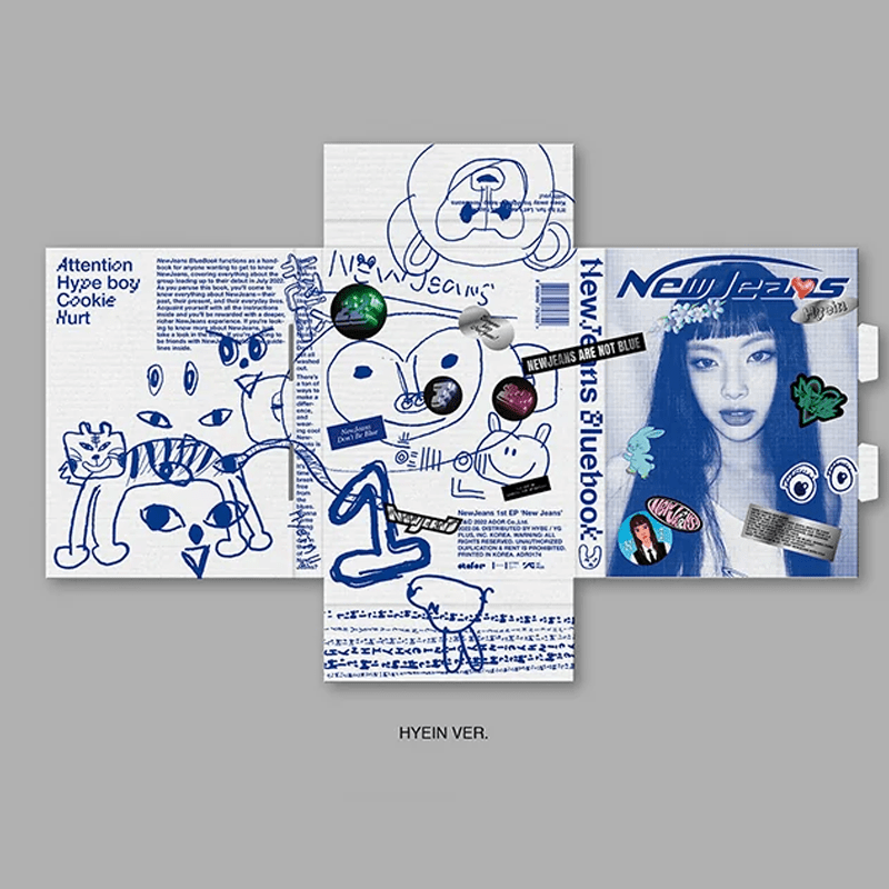 NewJeans 1st EP 'New Jeans' Bluebook Version – album (Hyein Bluebook / / ) | HobiEgo