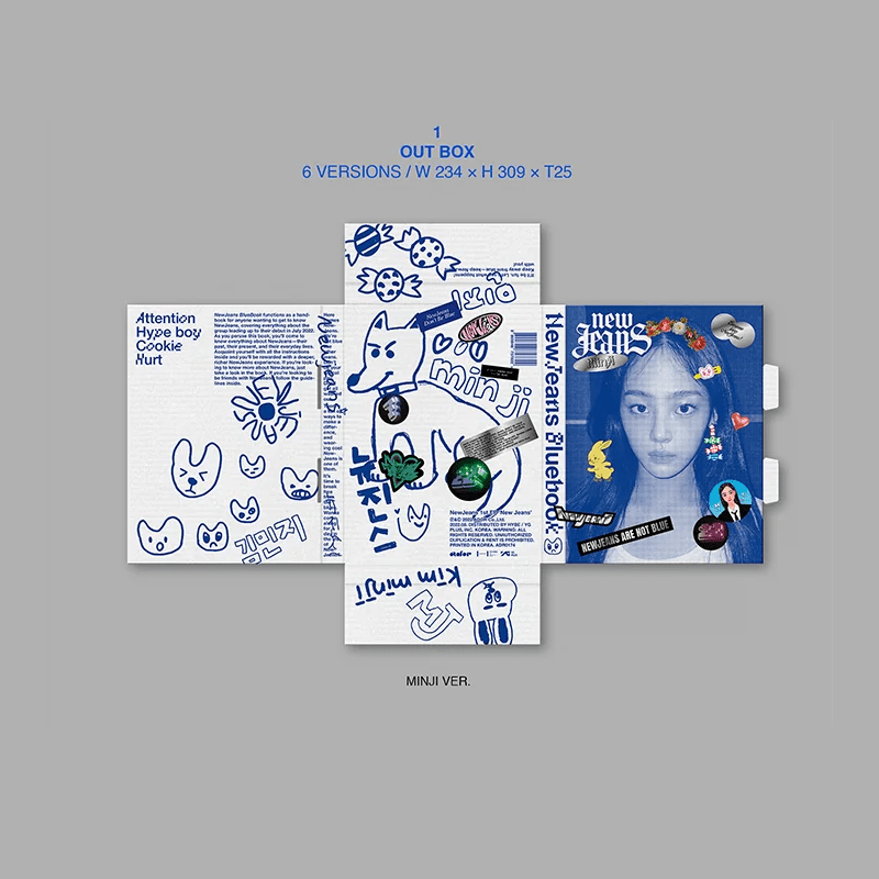 NewJeans 1st EP 'New Jeans' Bluebook Version – album (Hyein Bluebook / / ) | HobiEgo