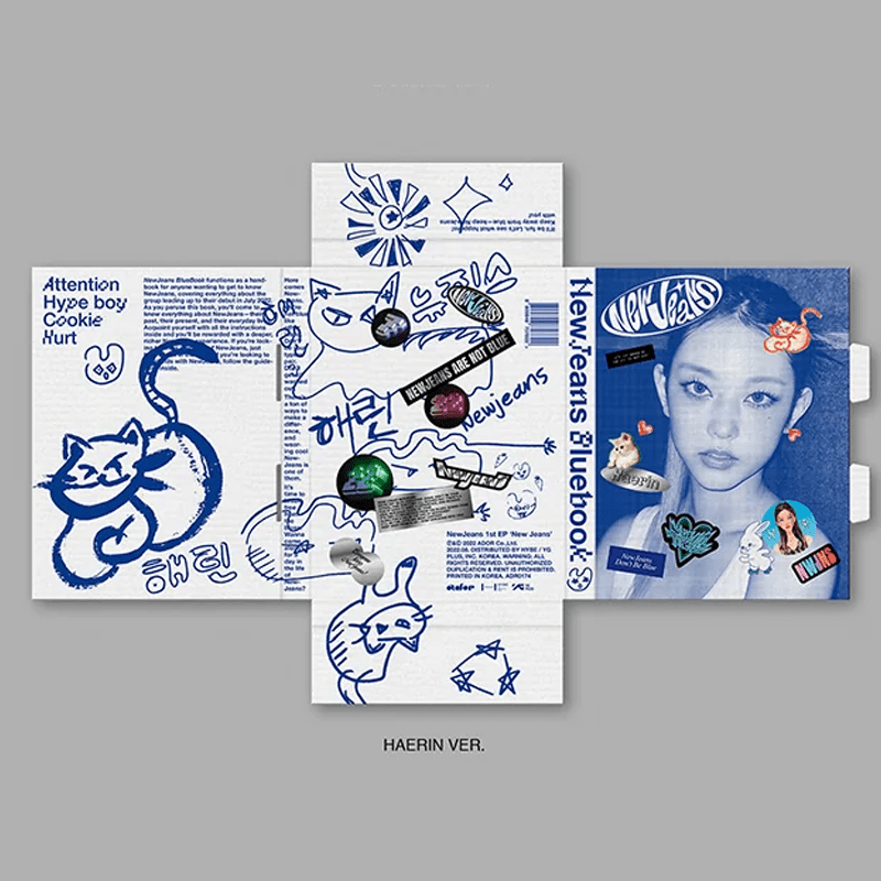NewJeans 1st EP 'New Jeans' Bluebook Version – album (Hyein Bluebook / / ) | HobiEgo