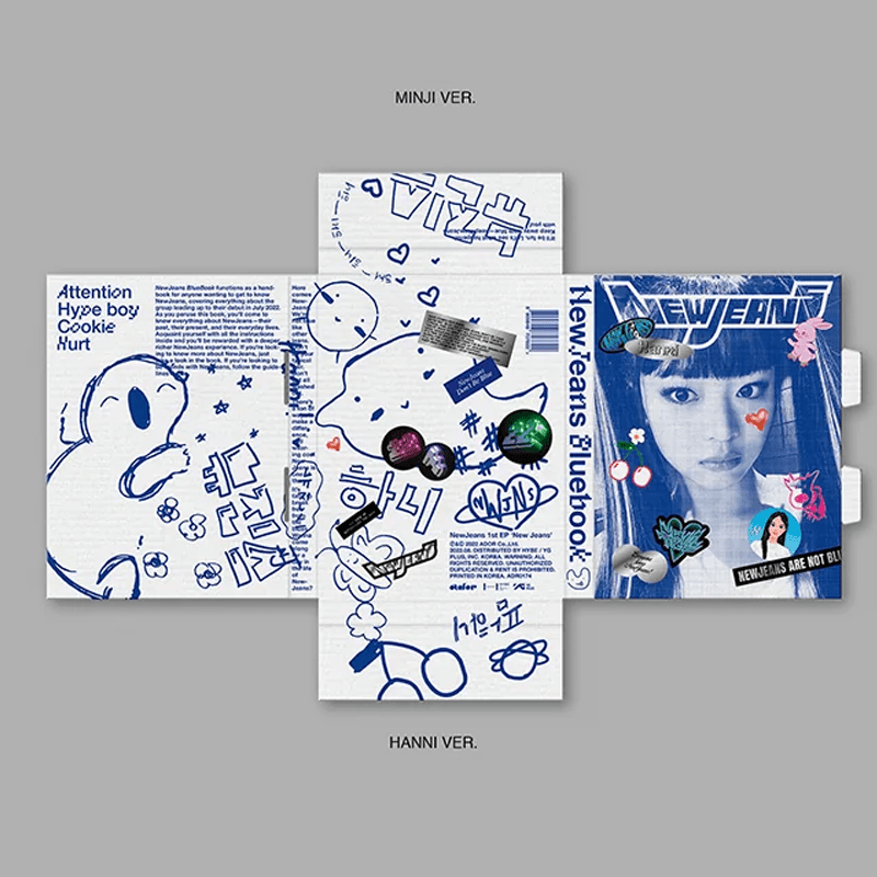 NewJeans 1st EP 'New Jeans' Bluebook Version – album (Hyein Bluebook / / ) | HobiEgo
