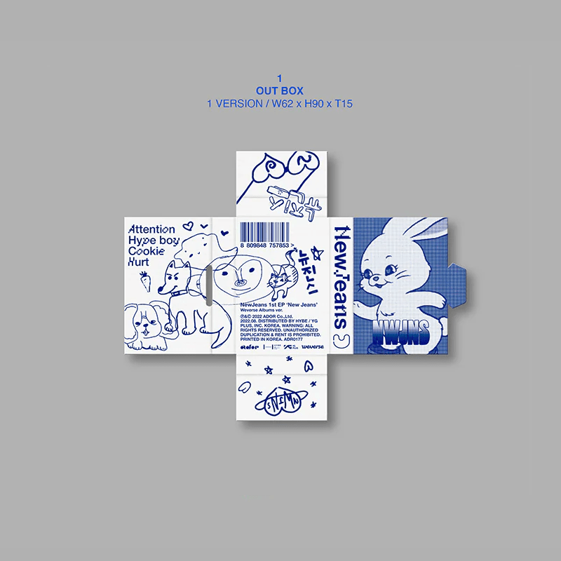 NewJeans 1st EP 'New Jeans' Weverse Albums ver – album ( / / ) | HobiEgo