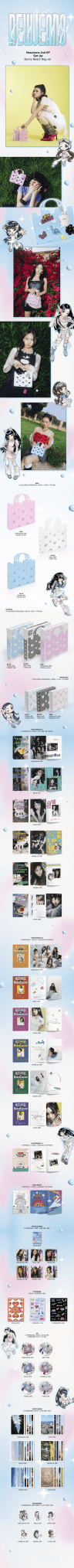 NewJeans 2nd EP Get Up (Bunny Beach Bag Ver) – album (Group (Pink) / / ) | HobiEgo