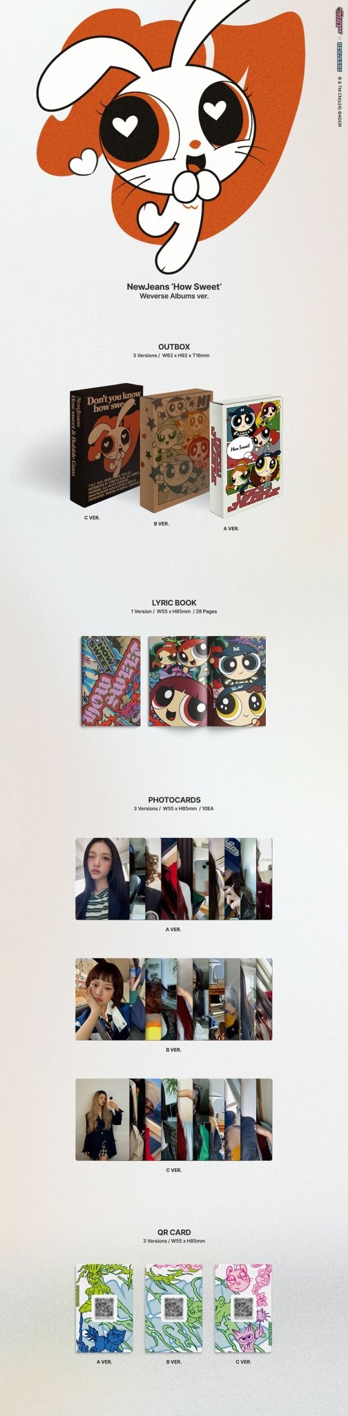 NewJeans Double Single How Sweet (Weverse Albums Version) – album (A (WHITE) / / ) | HobiEgo