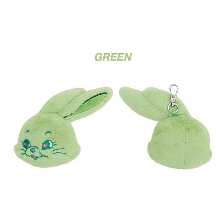 NewJeans Official Fluffy Keyring – Keyring (Green / / ) | HobiEgo