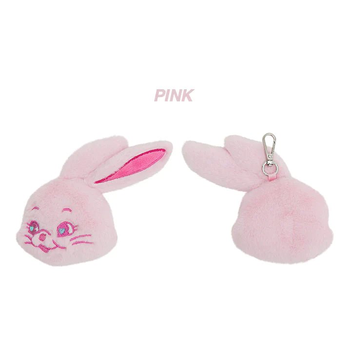 NewJeans Official Fluffy Keyring – Keyring (Pink / / ) | HobiEgo