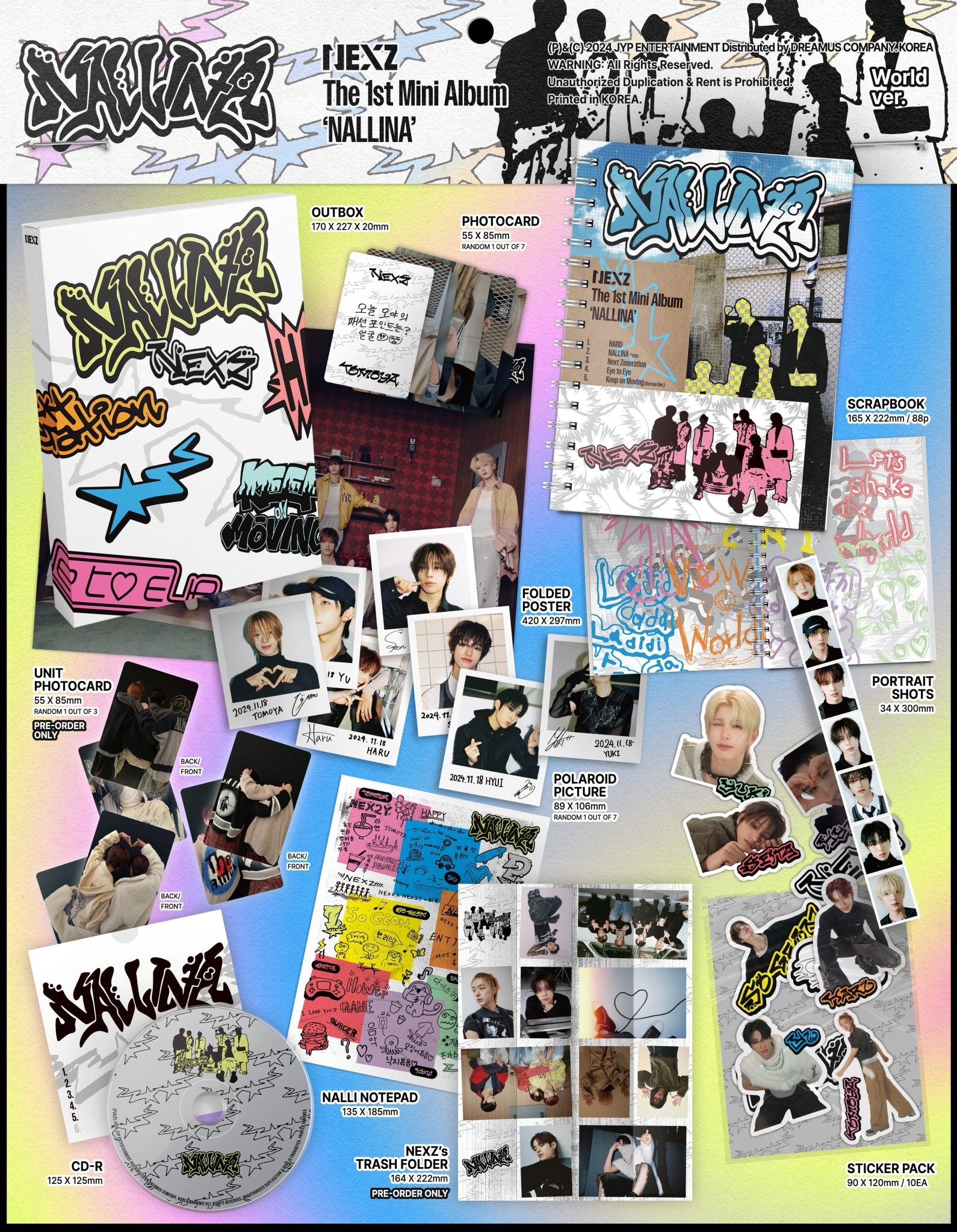 NEXZ 1st Mini Album NALLINA (World Version) (Limited) – album ( / / ) | HobiEgo