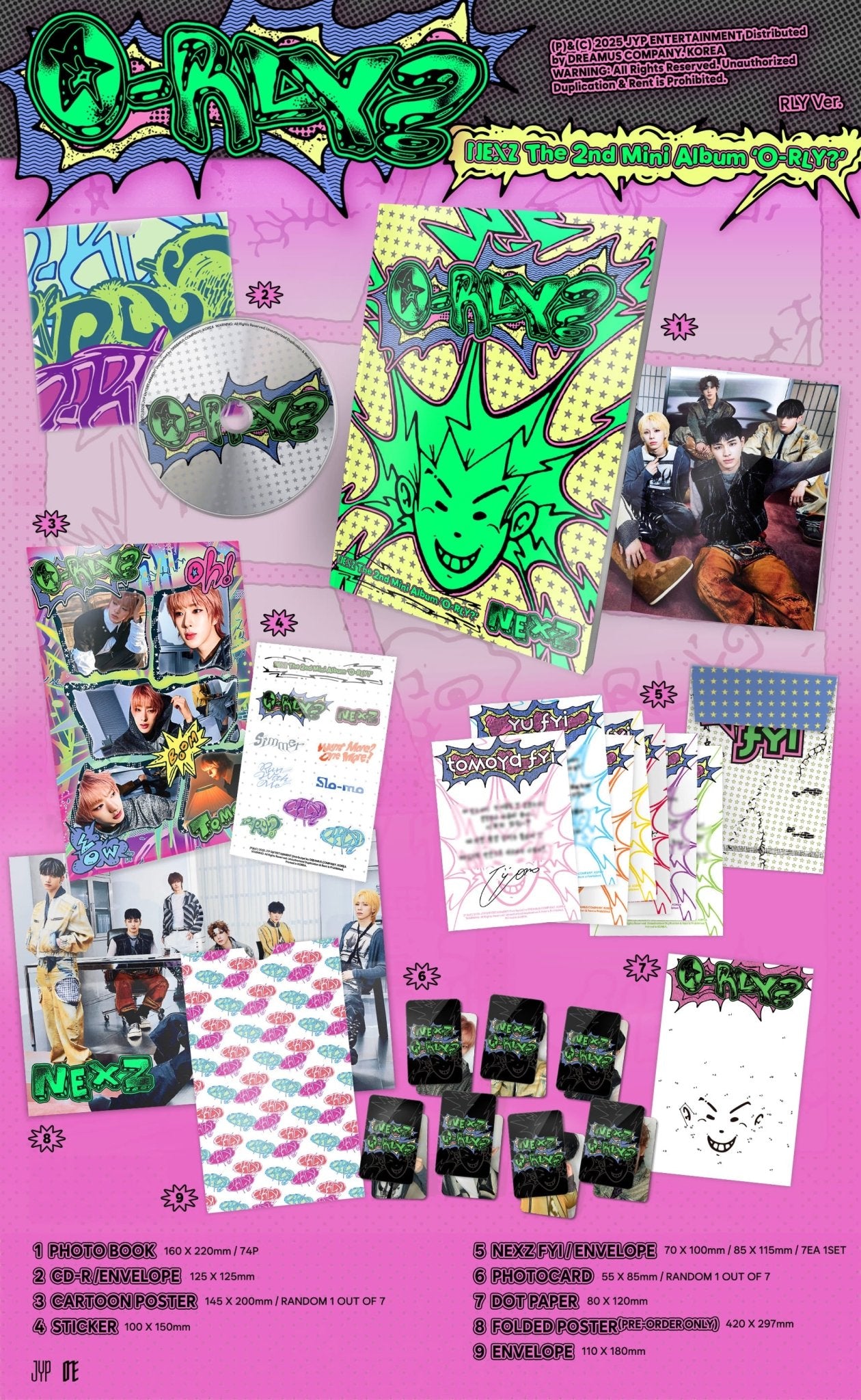 NEXZ 2nd Mini Album O - RLY? – album (RLY (YELLOW) / / ) | HobiEgo