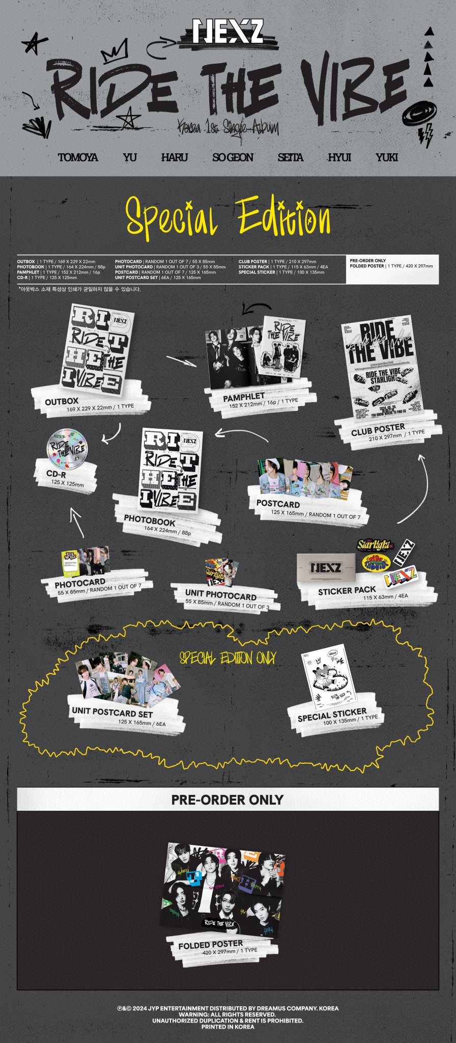 NEXZ Debut Single Ride the Vibe (Special Edition) – album ( / / ) | HobiEgo