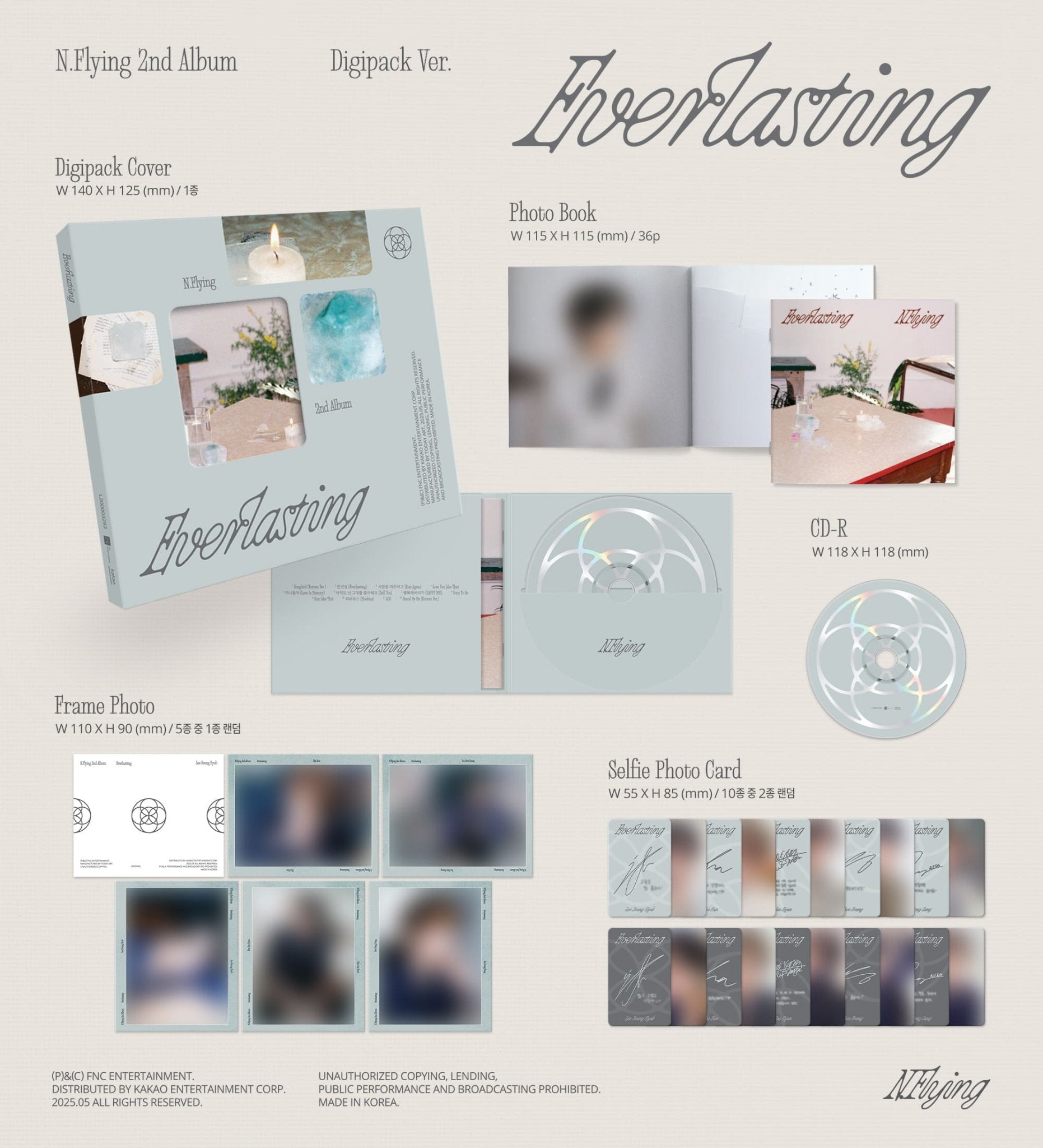 N.Flying 2nd Album Everlasting (Digipack Version) – album ( / / ) | HobiEgo
