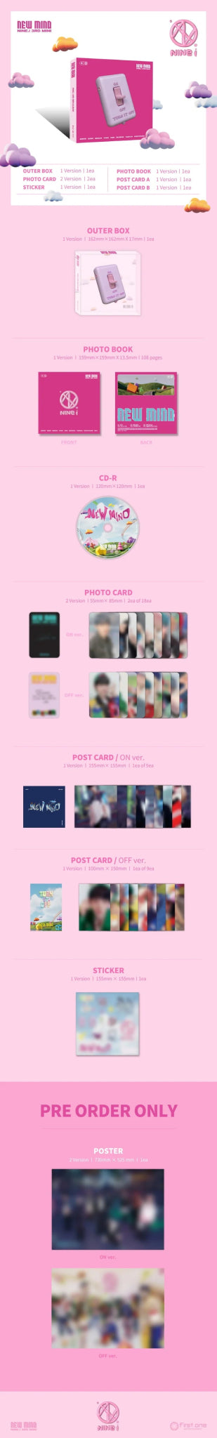 NINE.i 3rd Mini Album NEW MIND – album ( / / ) | HobiEgo
