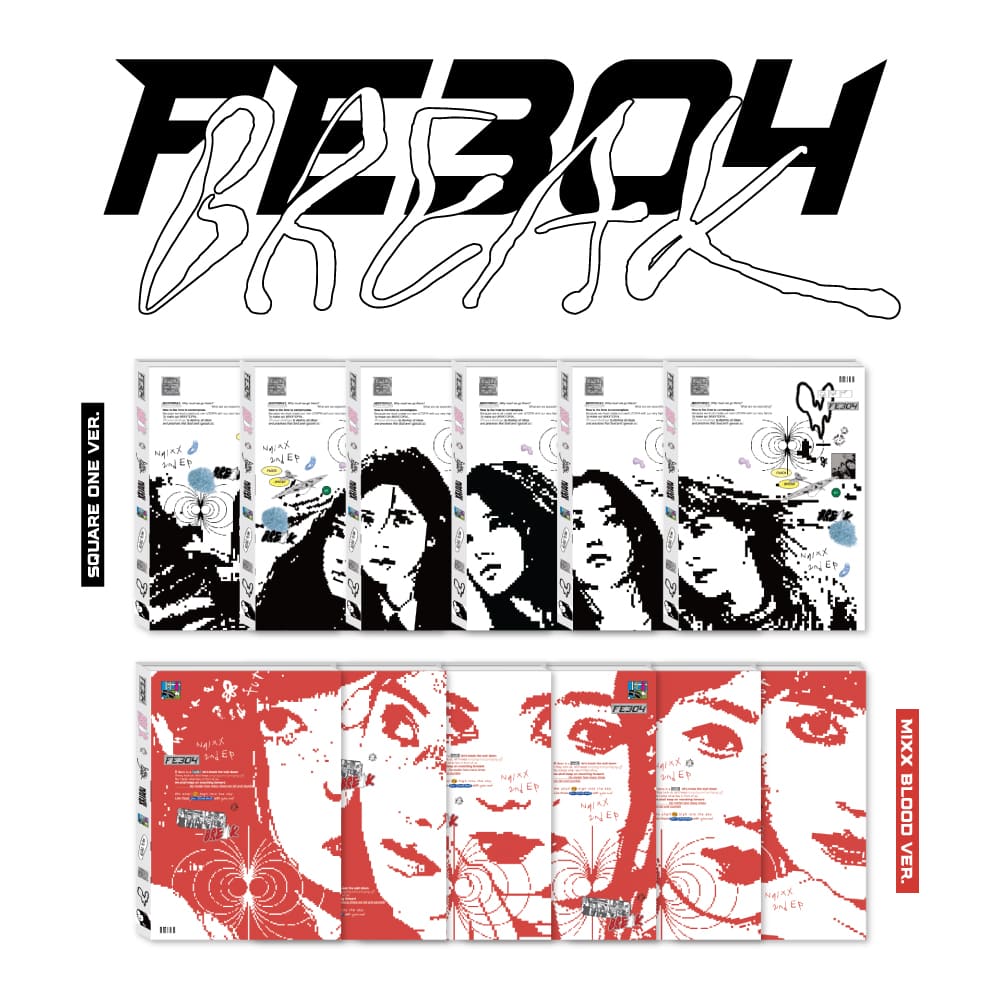 NMIXX 2nd Mini Album Fe3O4: BREAK – album (SQUARE ONE (BLACK) / / ) | HobiEgo