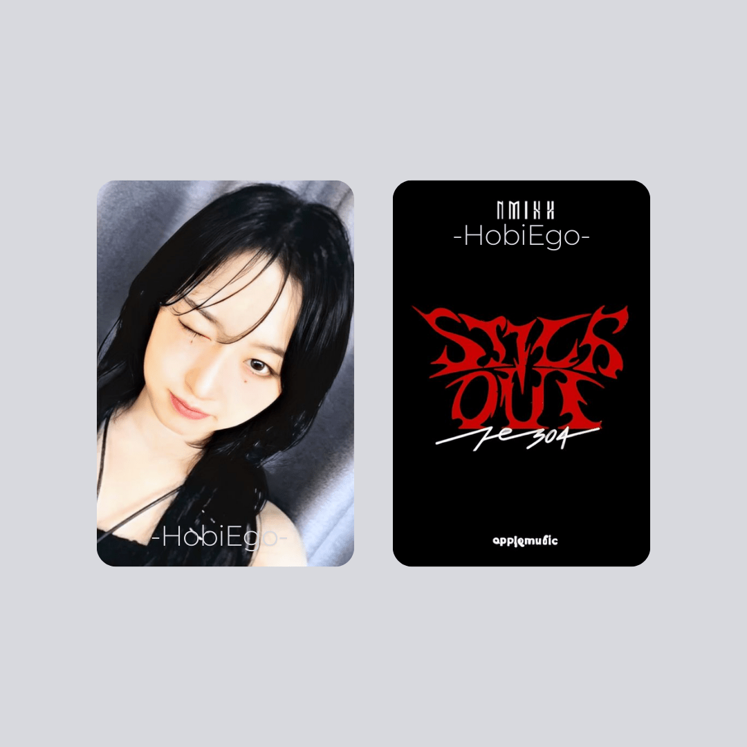 NMIXX 3rd Mini Album Fe3O4: STICK OUT Apple Music Photocards – Photocards (Haewon / / ) | HobiEgo