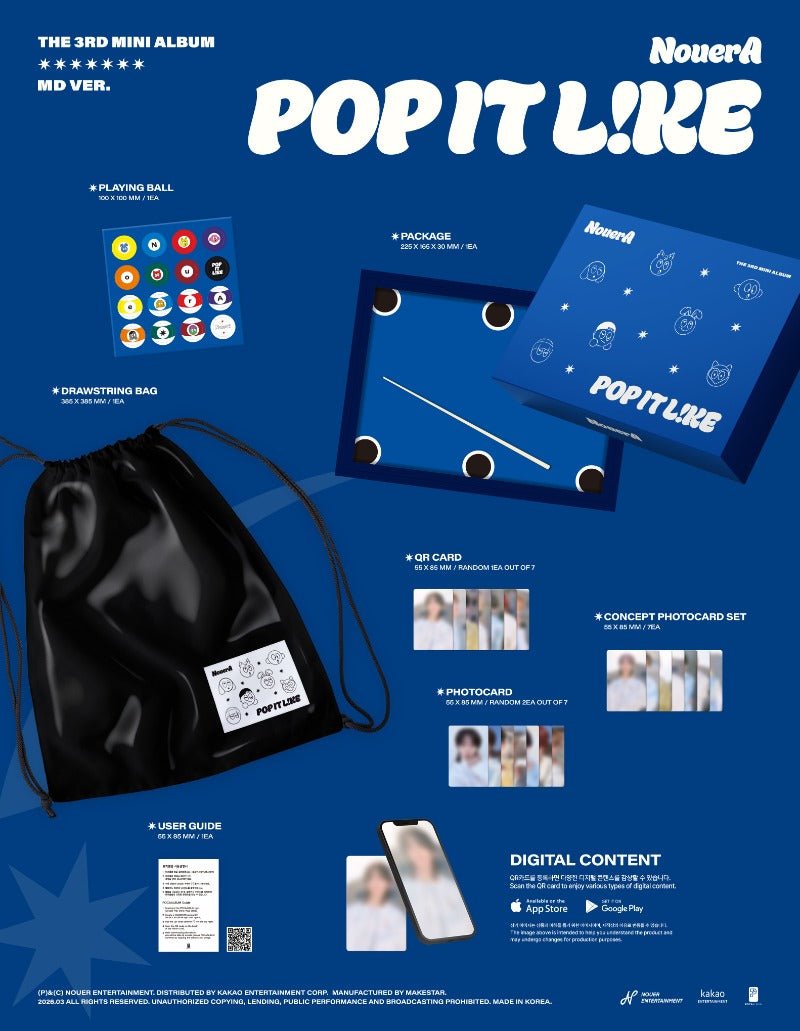 NouerA 3rd Mini Album POP LIKE IT (MD Version Limited) – album 8804775465277 ( / / ) | HobiEgo K - pop Shop