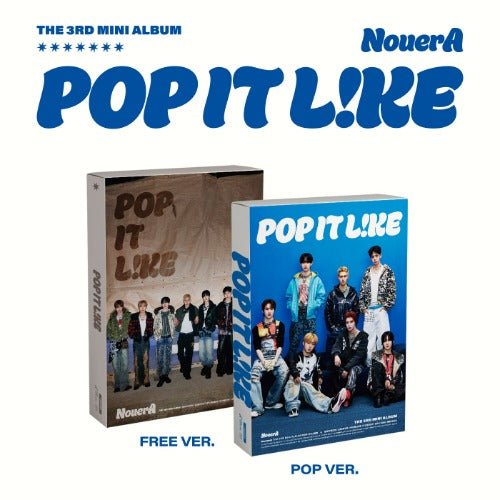 NouerA 3rd Mini Album POP LIKE IT (Photobook Version Random) – album 8804775465260 (FREE (BROWN) / / ) | HobiEgo K - pop Shop