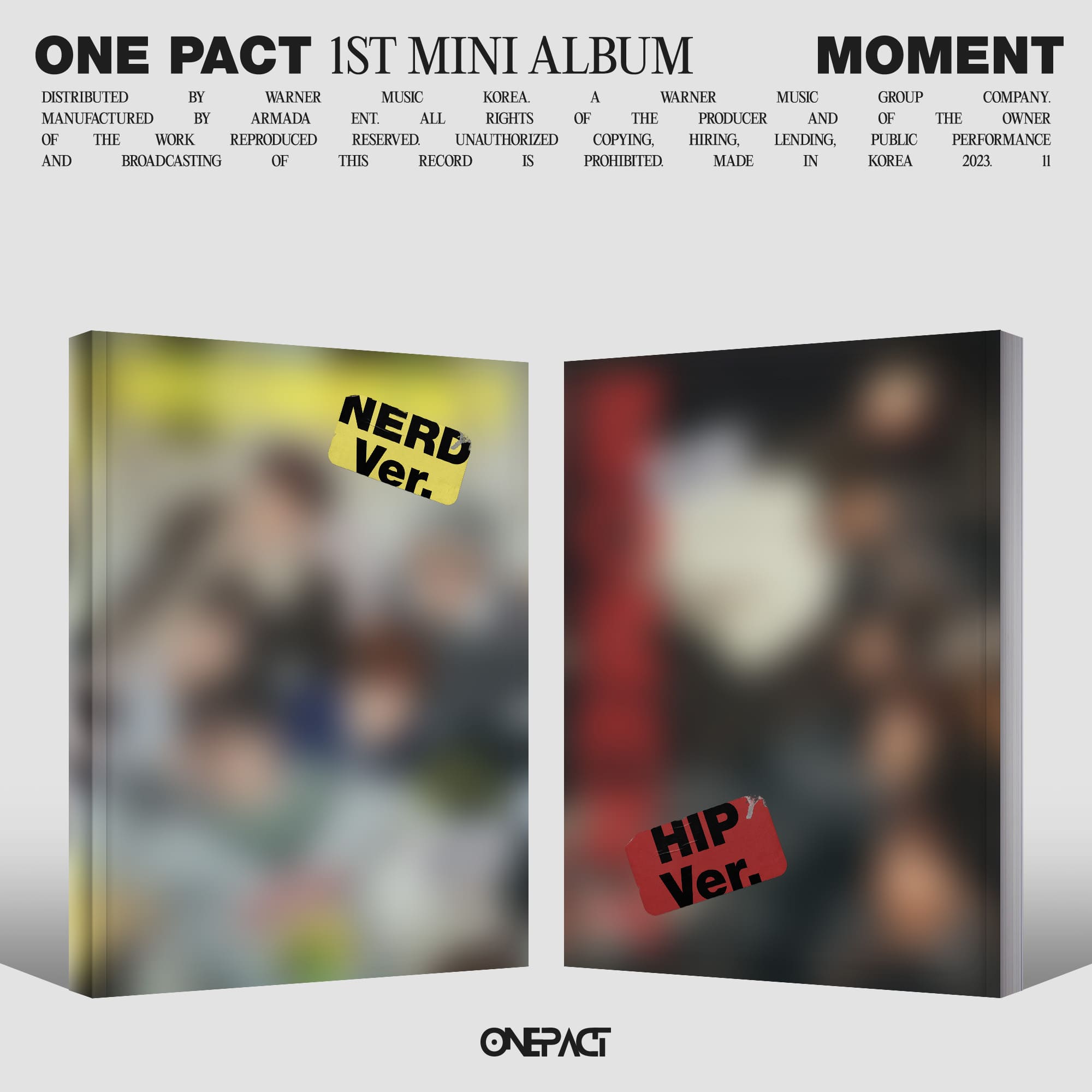 ONE PACT 1st Mini Album Moment – album (NERD / / ) | HobiEgo