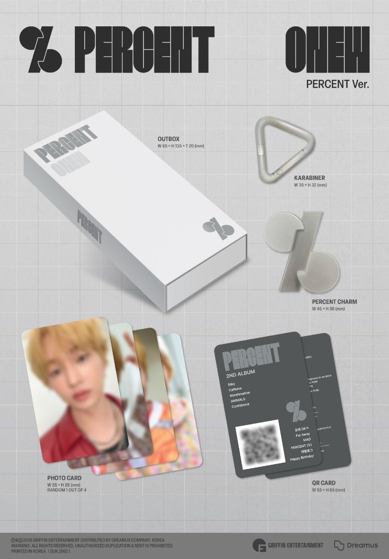 ONEW 2nd Album PERCENT (PERCENT Version) – album ( / / ) | HobiEgo