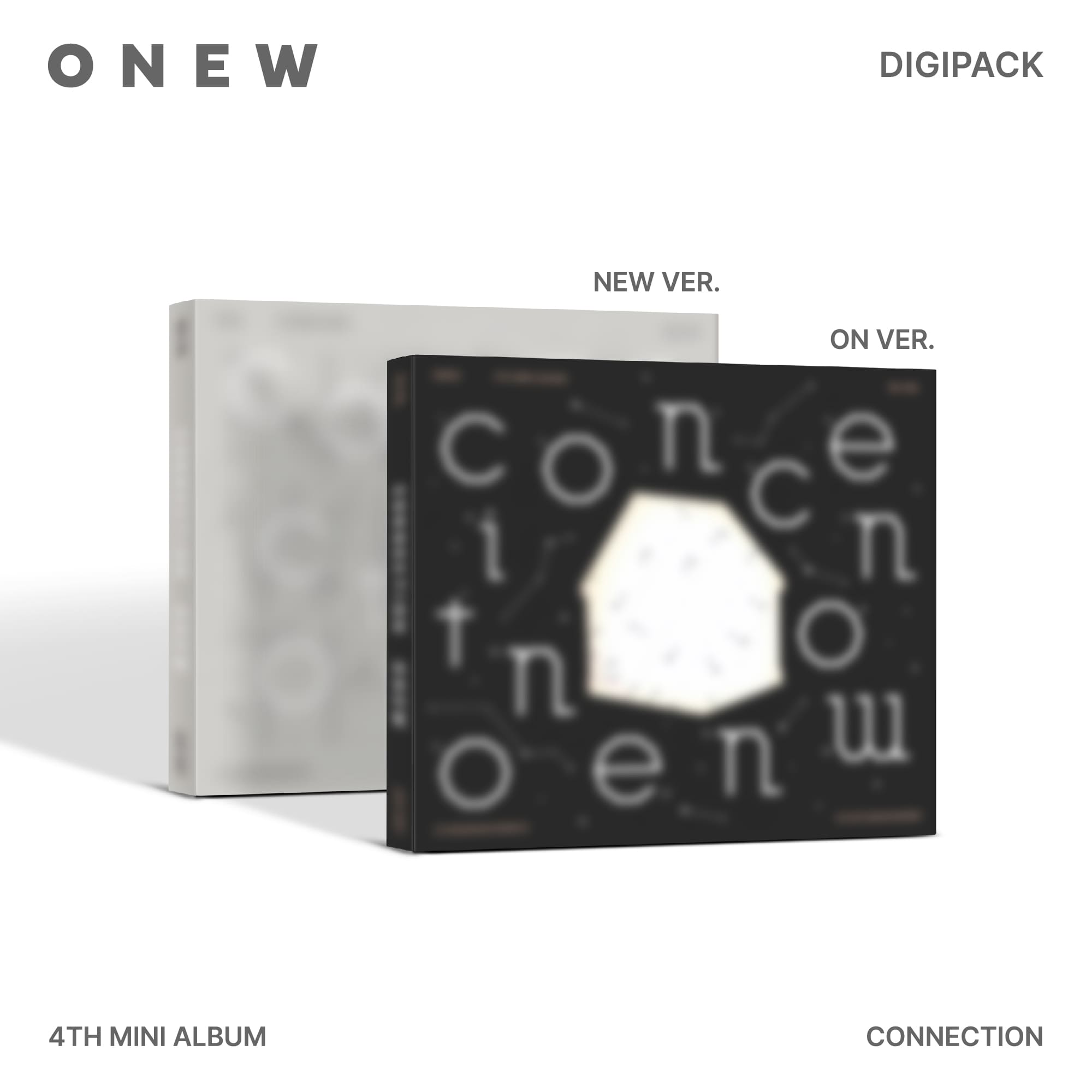 ONEW 4th Mini Album CONNECTION (Digipack Version) – album (ON (BLACK) / / ) | HobiEgo