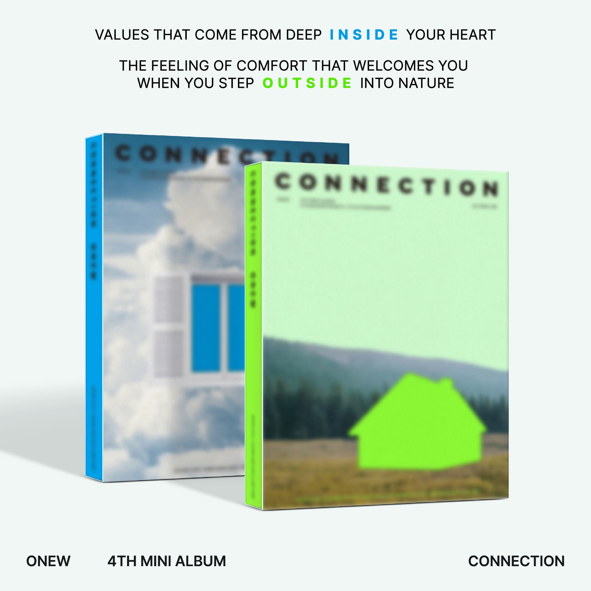 ONEW 4th Mini Album CONNECTION – album (INSIDE (BLUE) / / ) | HobiEgo