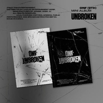ONF 9th Mini Album UNBROKEN – album  (Silenced (GREY) / / ) | HobiEgo