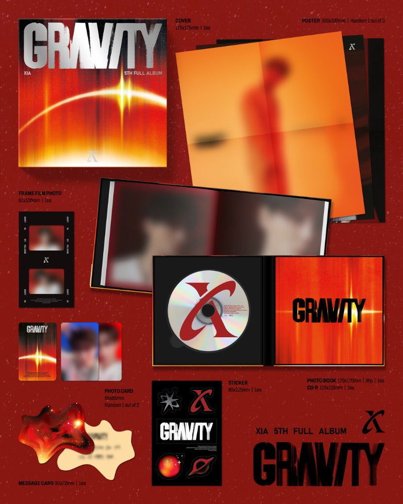 Pre-Order XIA 5th FULL ALBUM GRAVITY Orbit Version