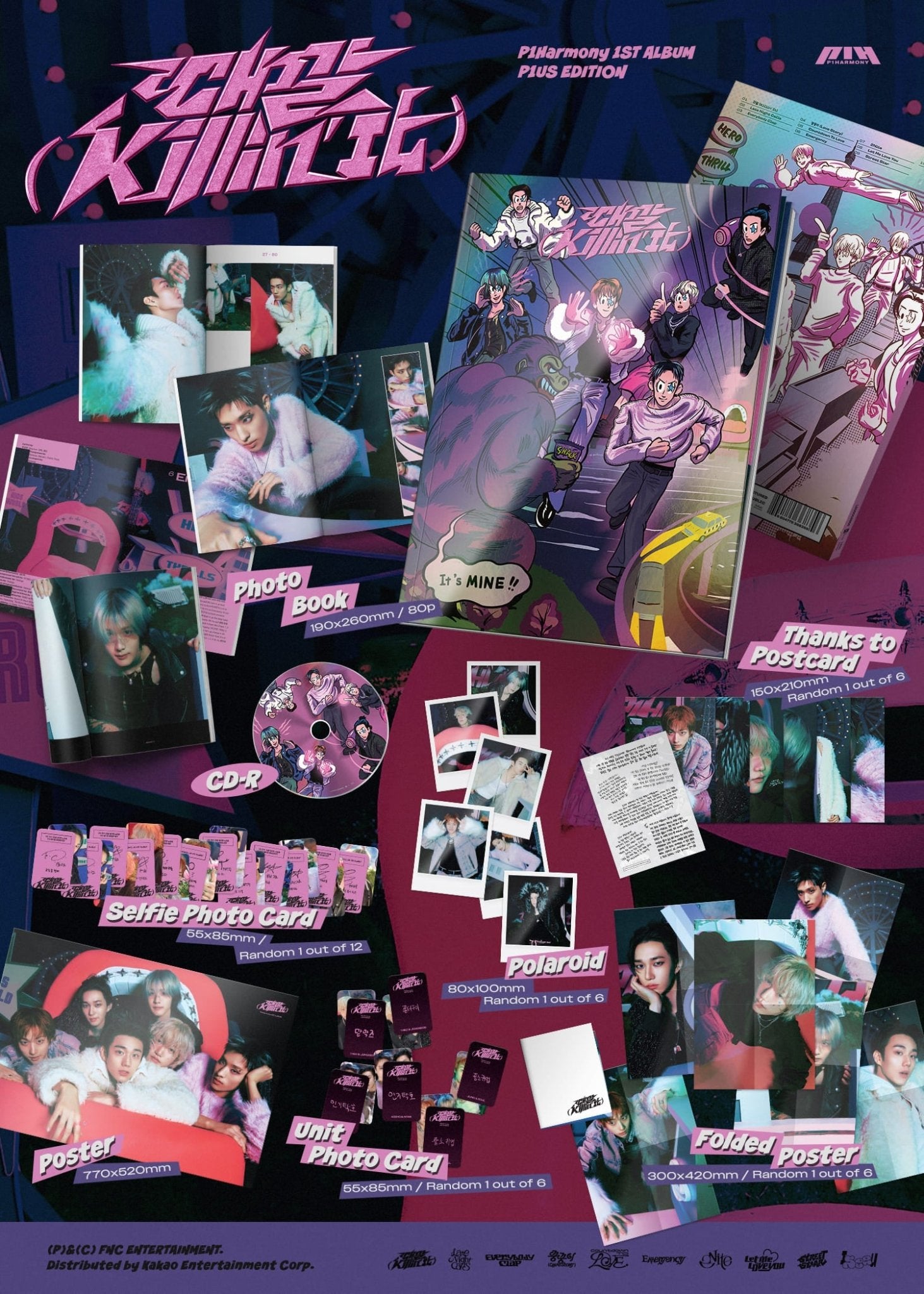 P1Harmony 1st Full Album 때깔 (Killin' It) (P1us Edition) (Limited Edition) – album ( / / ) | HobiEgo