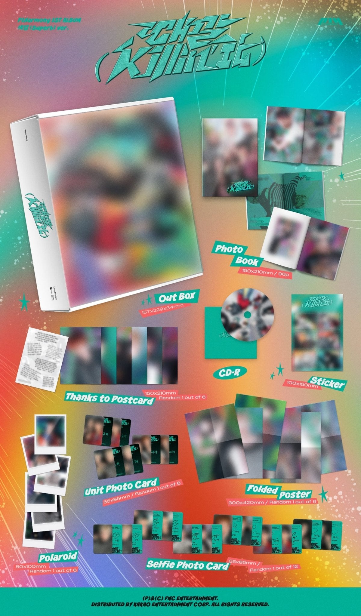 P1Harmony 1st Full Album 때깔 (Killin' It) – album (색깔 (Superb) (GREEN) / / ) | HobiEgo