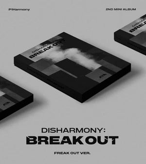 P1Harmony 2nd Mini Album DISHARMONY : BREAK OUT – album (Freak Out (BLACK) / / ) | HobiEgo