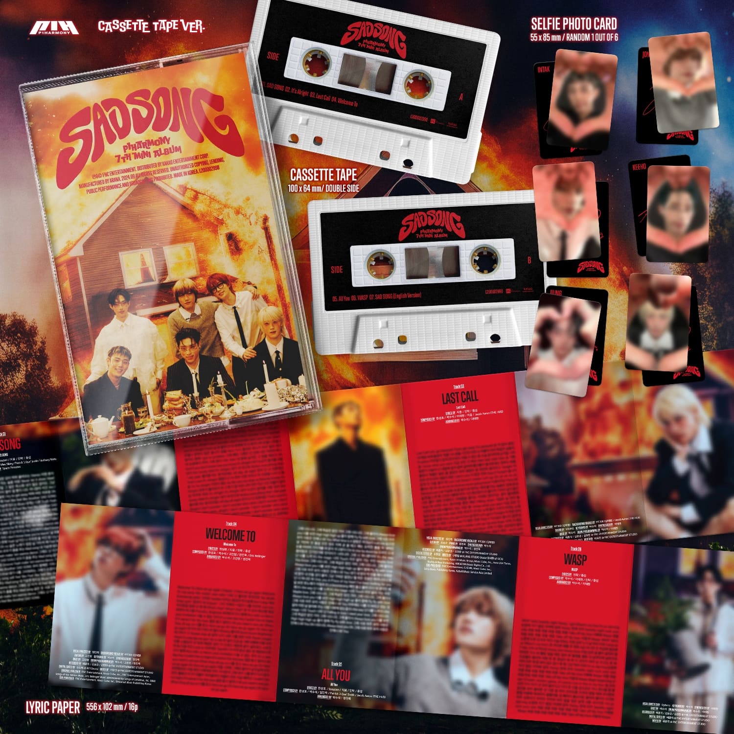 P1Harmony 7th Mini Album SAD SONG (Cassette Tape Version) – album ( / / ) | HobiEgo