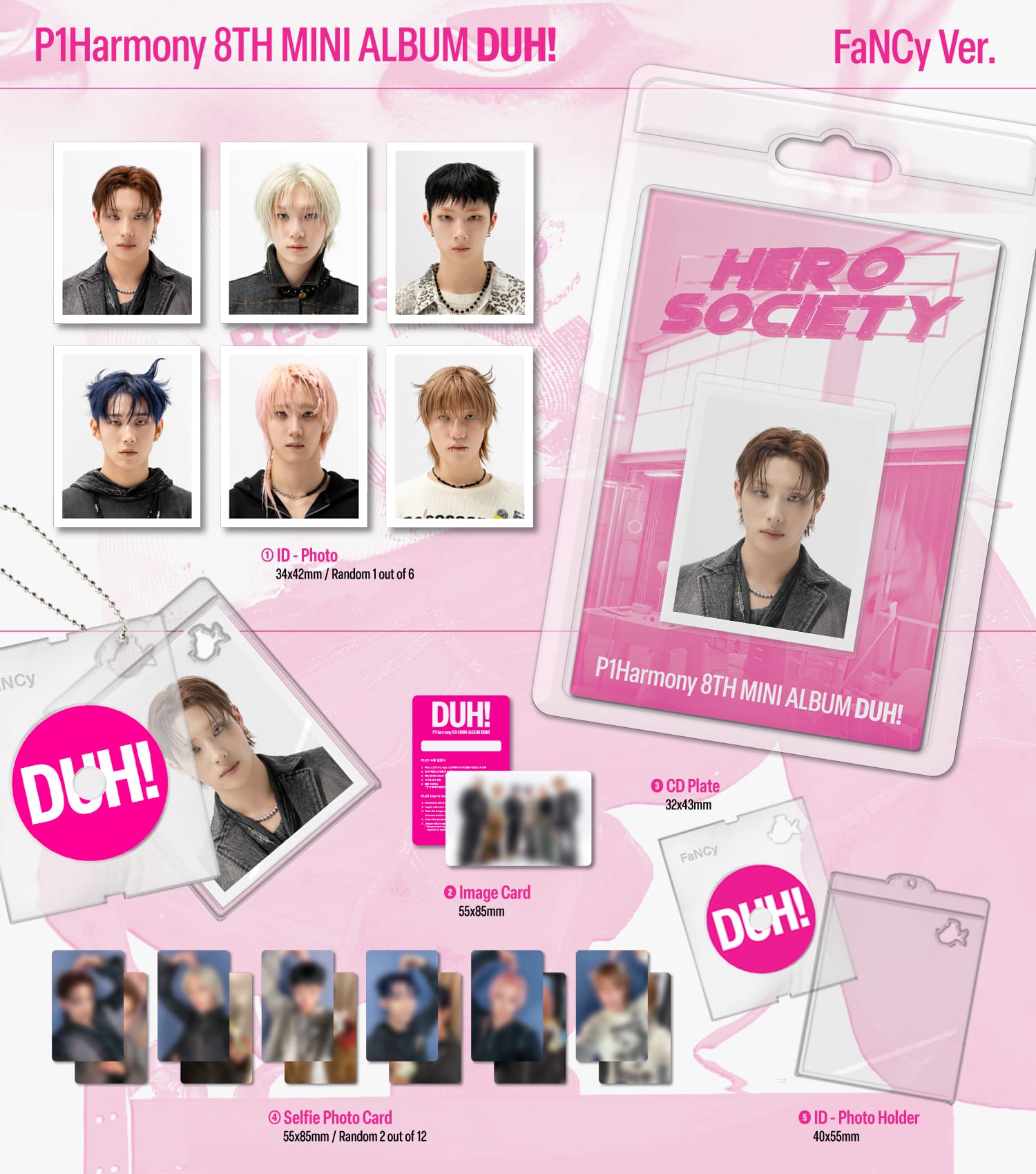 P1Harmony 8th Mini Album DUH! (FaNCy Version PLVE) – album (Keeho / / ) | HobiEgo