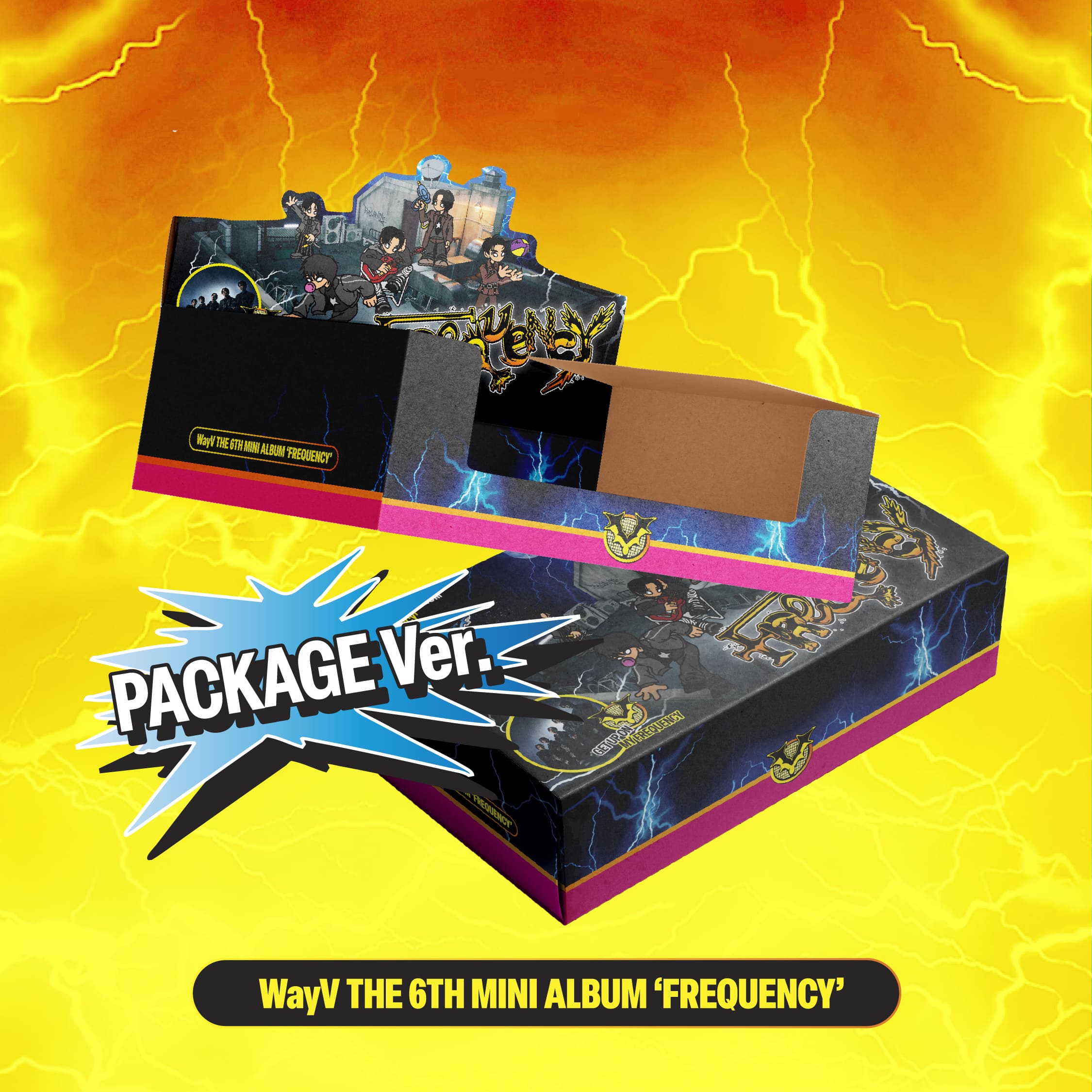 PRE-ORDER WayV 6th Mini Album FREQUENCY (Package Version)