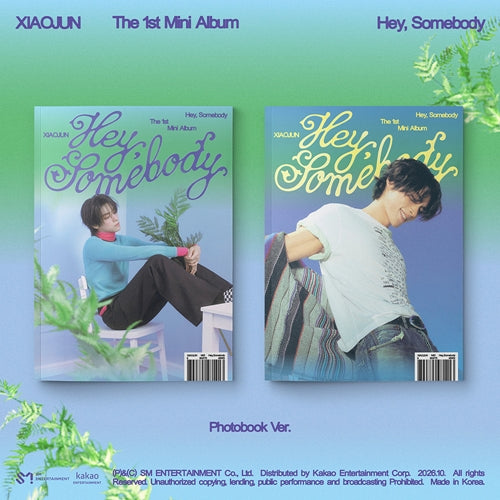 PRE-ORDER XIAOJUN (WayV) 1st Mini Album Hey, Somebody (Photobook Version)