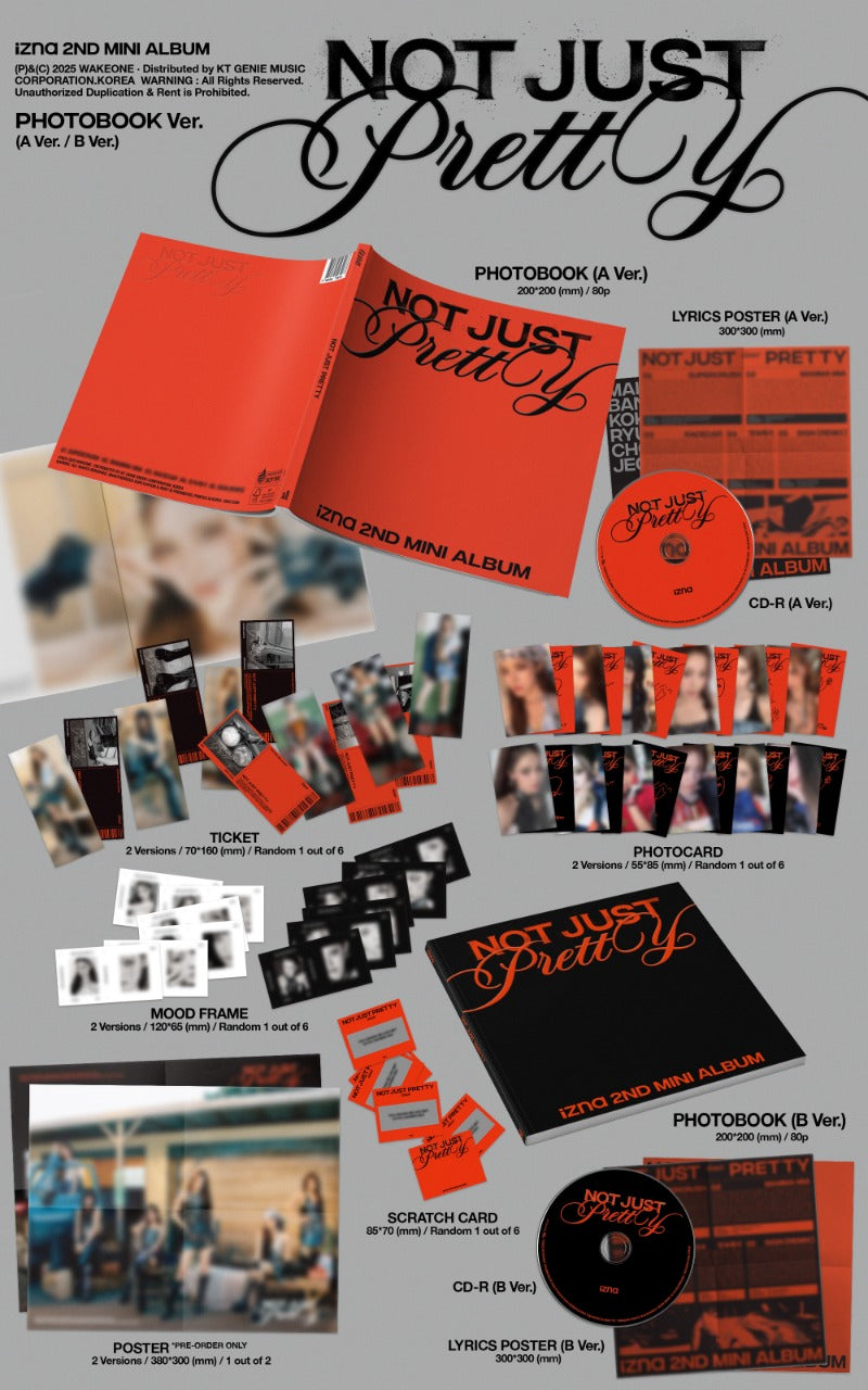 PRE-ORDER izna 2nd Mini Album Not Just Pretty