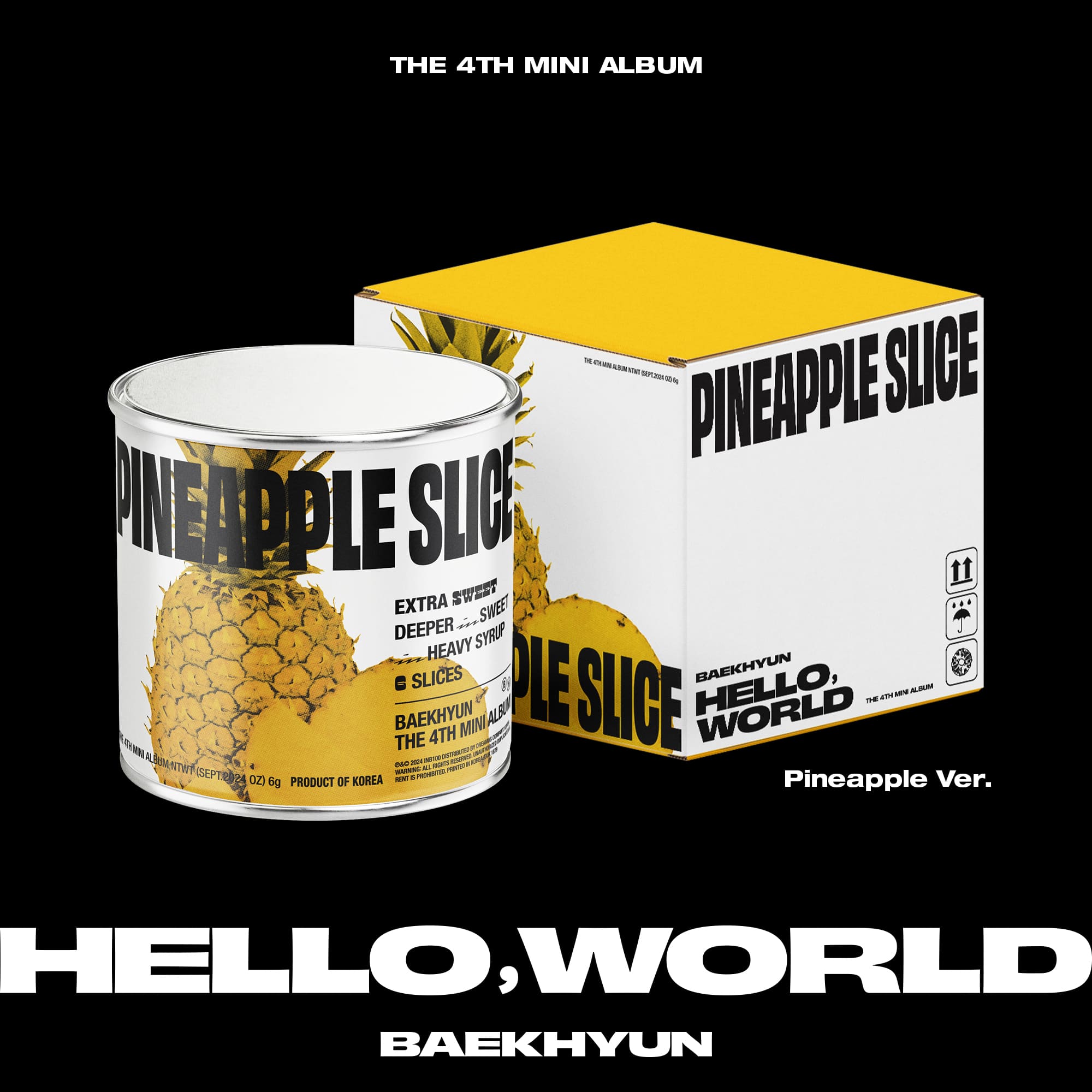 BAEKHYUN 4th Mini Album Hello, World (Limited Pineapple Version)