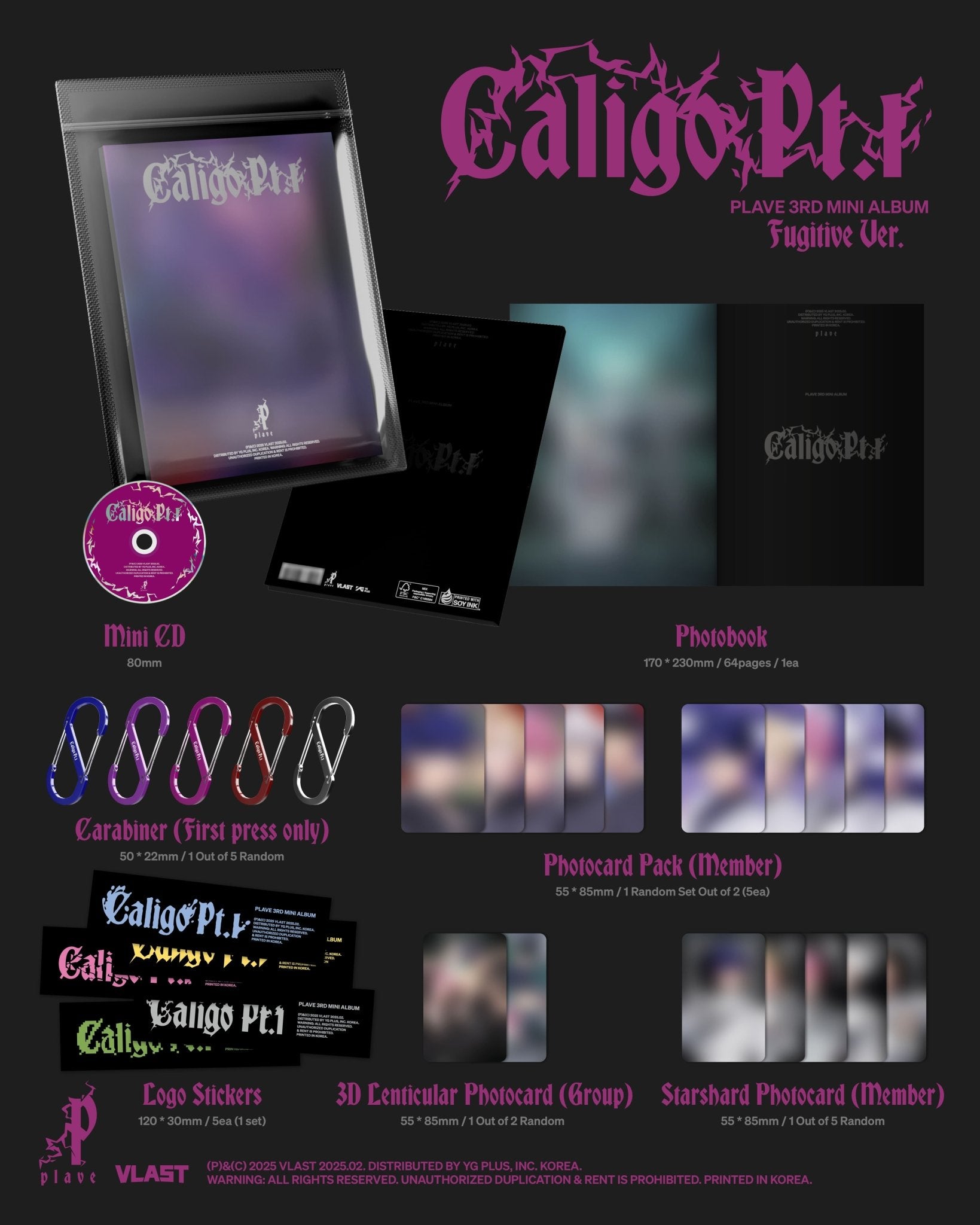 PLAVE 3rd Mini Album Caligo Pt.1 (Fugitive Version) – album ( / / ) | HobiEgo
