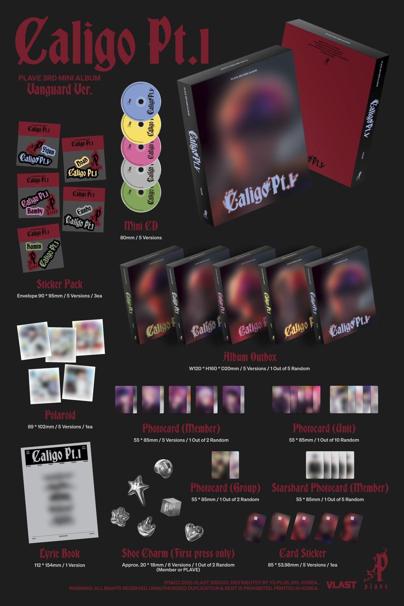 PLAVE 3rd Mini Album Caligo Pt.1 (Vanguard Version) – album (Yejun / / ) | HobiEgo