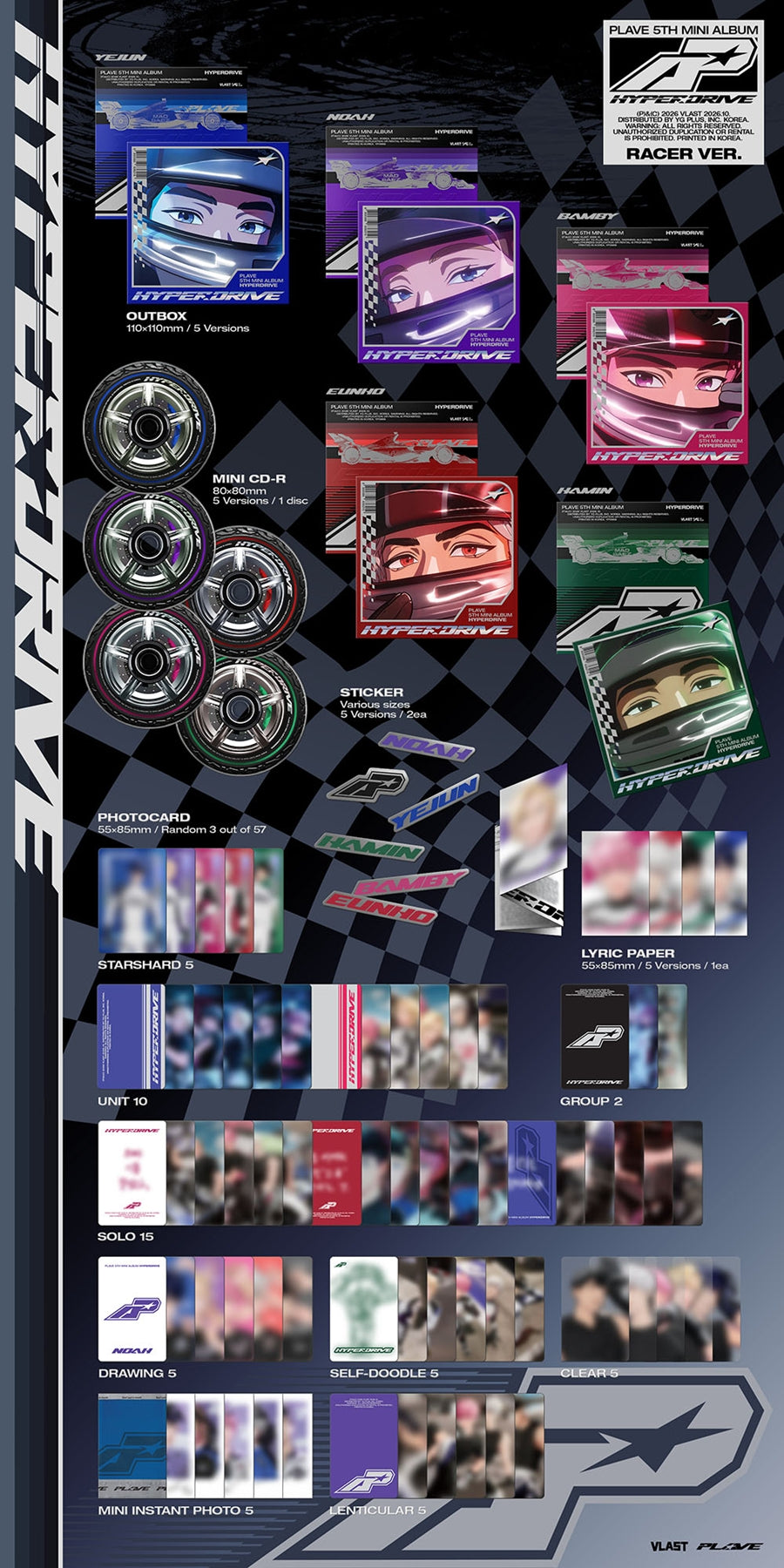 PLAVE 5th Mini Album HYPERDRIVE (Racer Version)