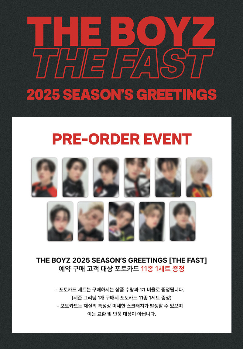 PRE-ORDER THE BOYZ THE FAST 2025 Season's Greetings + POB