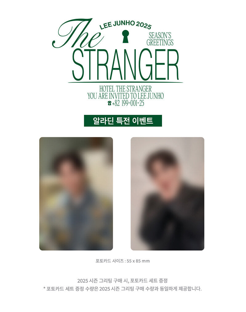 PRE-ORDER LEE JUNHO 2025 Season's Greetings THE STRANGER + Aladin POB