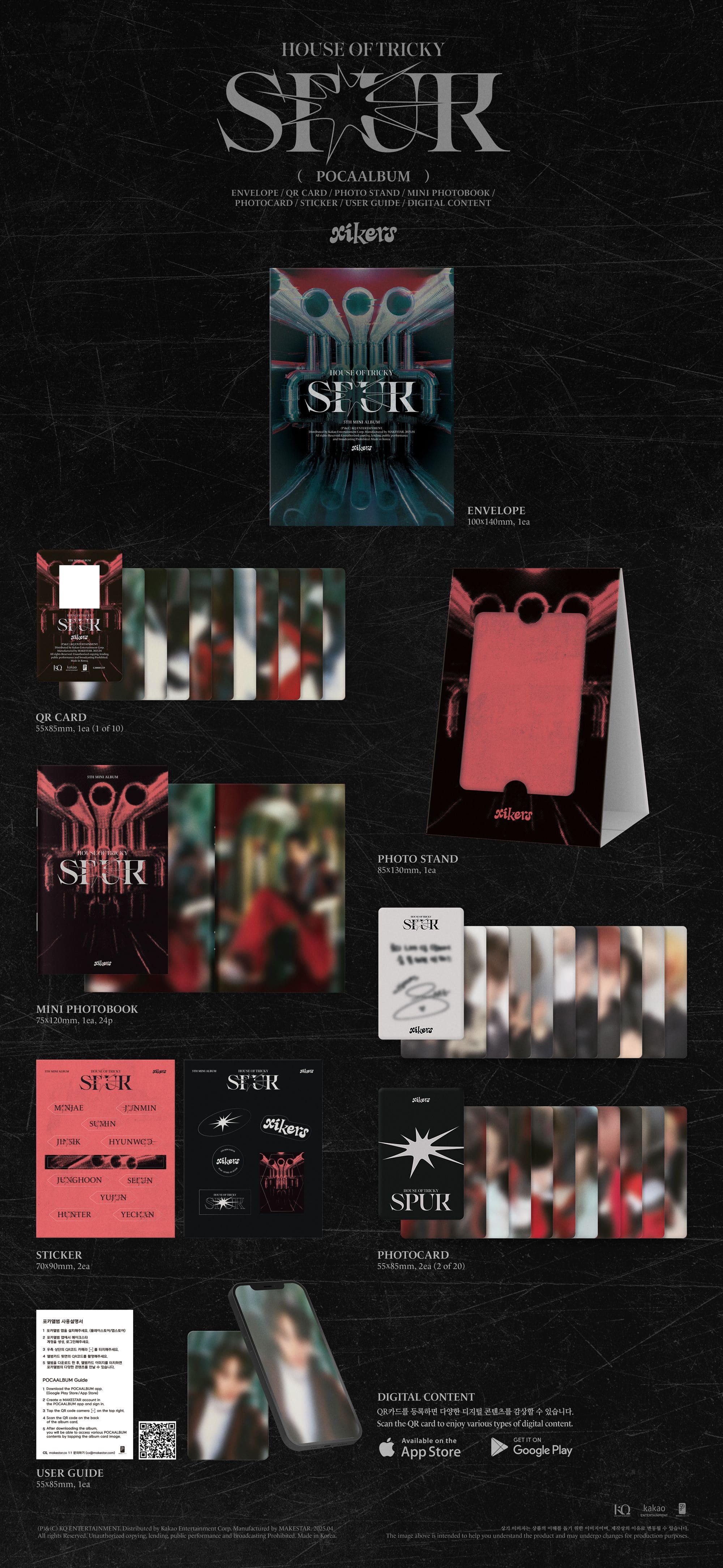 xikers 5th Mini Album HOUSE OF TRICKY : SPUR (POCAALBUM)