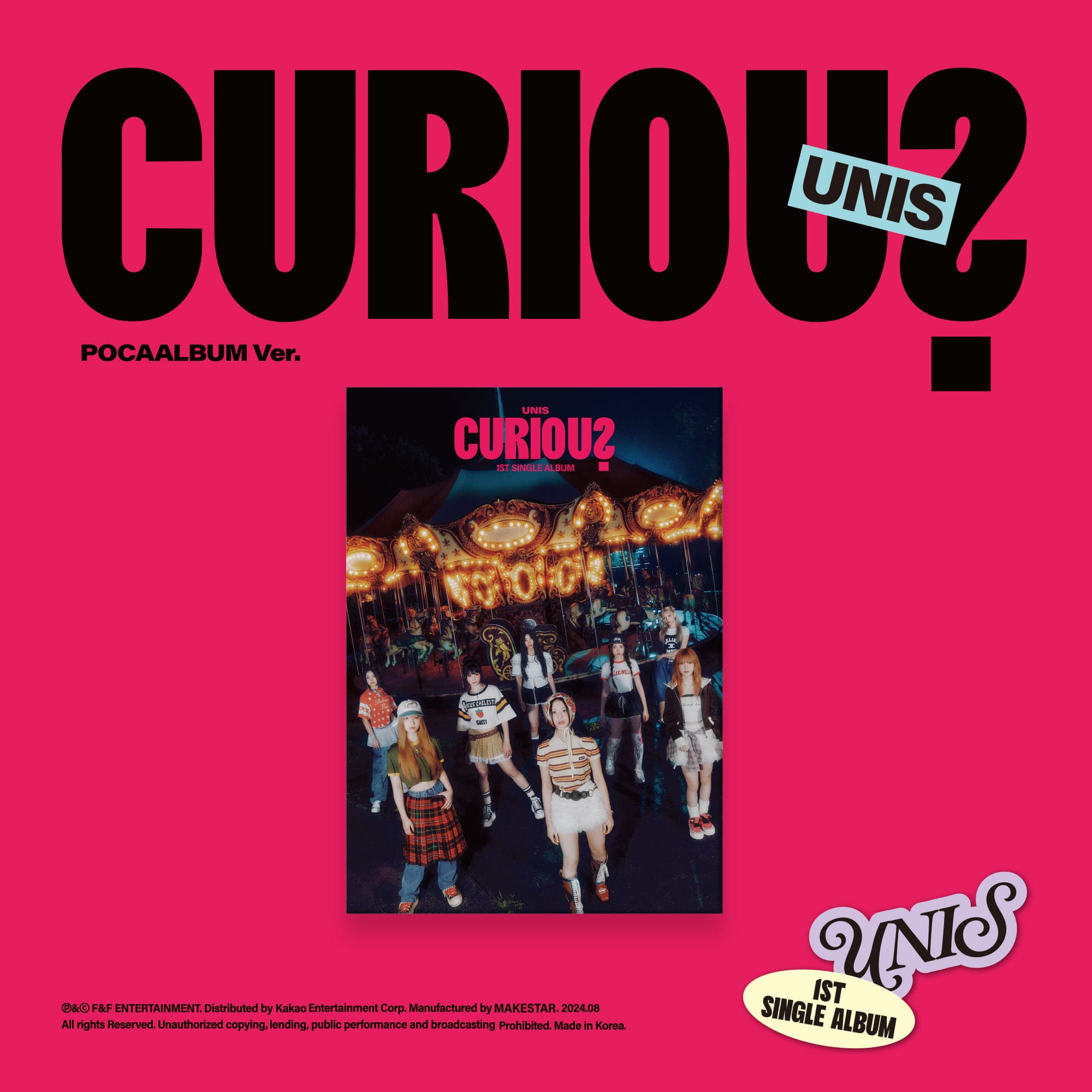 UNIS 1st Single Album CURIOUS (POCAALBUM Version)